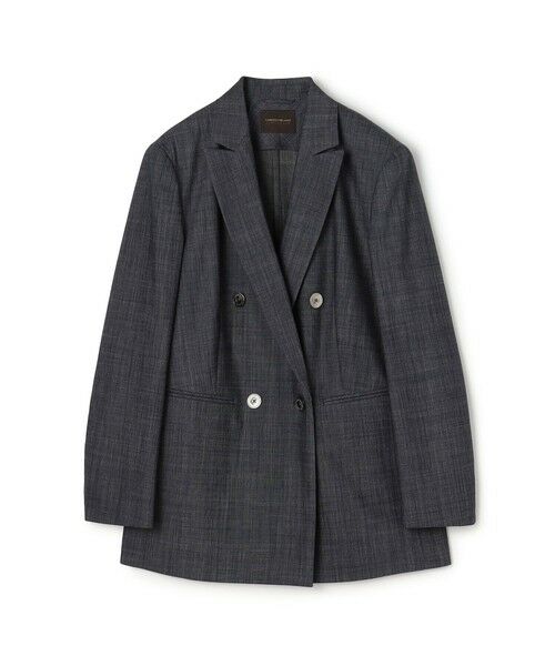 TOMORROWLAND / トゥモローランド テーラードジャケット | 【WEB先行予約】コンフォートデニム ダブルブレストジャケット（68 ネイビー）