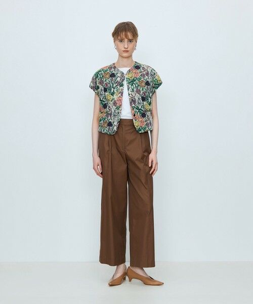 TOMORROWLAND / トゥモローランド ベスト | 【WEB先行予約】ビンテージフラワージャカード ワイドスリーブジレ | 詳細1