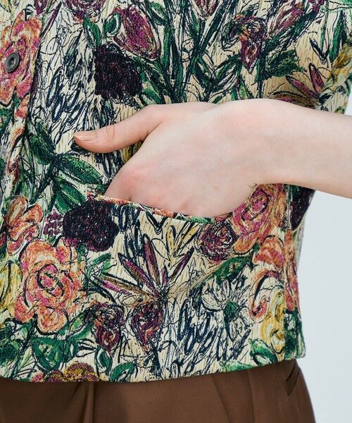 TOMORROWLAND / トゥモローランド ベスト | 【WEB先行予約】ビンテージフラワージャカード ワイドスリーブジレ | 詳細10