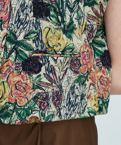 TOMORROWLAND / トゥモローランド ベスト | 【WEB先行予約】ビンテージフラワージャカード ワイドスリーブジレ | 詳細11