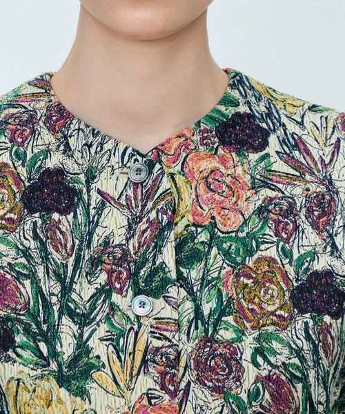 TOMORROWLAND / トゥモローランド ベスト | 【WEB先行予約】ビンテージフラワージャカード ワイドスリーブジレ | 詳細7