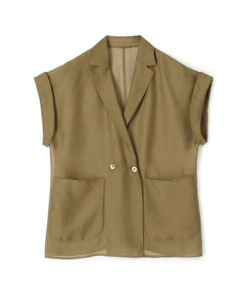 TOMORROWLAND / トゥモローランド その他アウター | 【WEB先行予約】シアーオーガンジー フレンチジャケット（45 ライトブラウン）