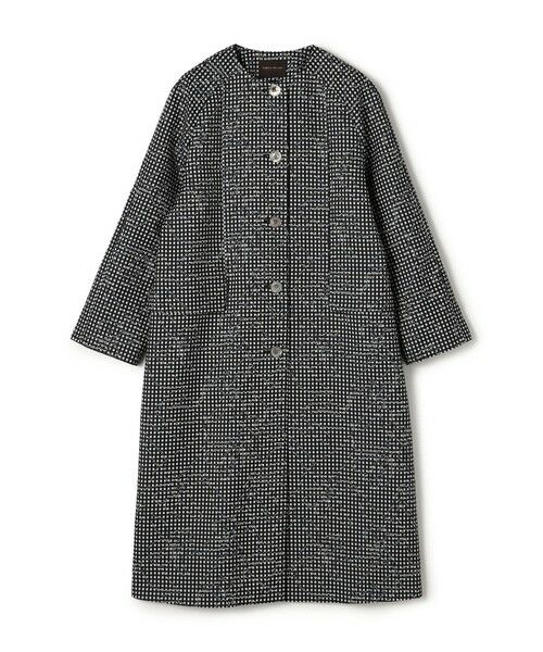 TOMORROWLAND / トゥモローランド その他アウター | オーバーフラワージャカード クルーネックコート（68 ネイビー系）