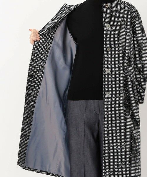 TOMORROWLAND / トゥモローランド その他アウター | オーバーフラワージャカード クルーネックコート | 詳細4