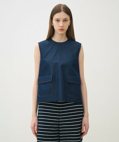 TOMORROWLAND / トゥモローランド シャツ・ブラウス | コットンシルクデニム ポケットプルオーバー | 詳細2