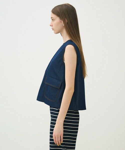 TOMORROWLAND / トゥモローランド シャツ・ブラウス | コットンシルクデニム ポケットプルオーバー | 詳細3