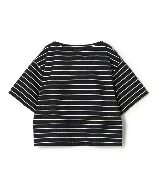 TOMORROWLAND / トゥモローランド その他トップス | シルクブレンドボーダー ボートネックプルオーバー（68 ネイビー系）