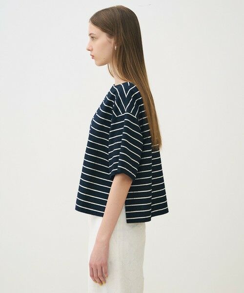 TOMORROWLAND / トゥモローランド その他トップス | シルクブレンドボーダー ボートネックプルオーバー | 詳細3