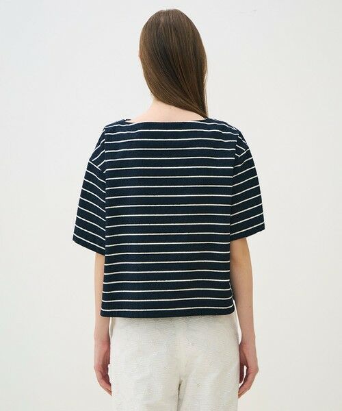 TOMORROWLAND / トゥモローランド その他トップス | シルクブレンドボーダー ボートネックプルオーバー | 詳細4