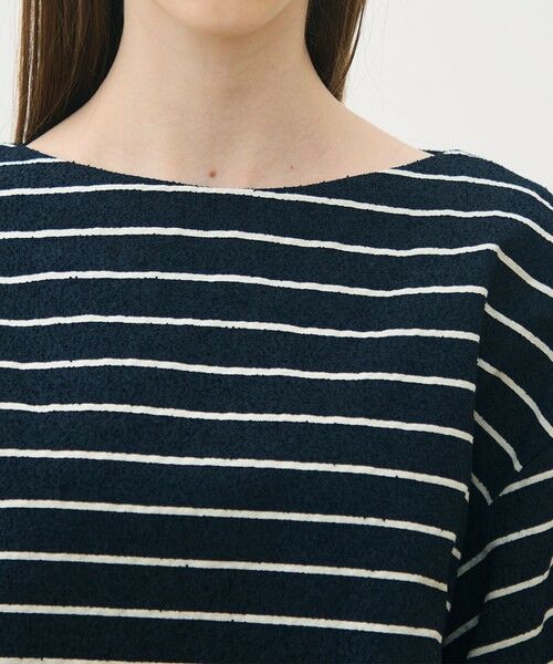 TOMORROWLAND / トゥモローランド その他トップス | シルクブレンドボーダー ボートネックプルオーバー | 詳細5