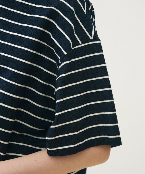 TOMORROWLAND / トゥモローランド その他トップス | シルクブレンドボーダー ボートネックプルオーバー | 詳細7