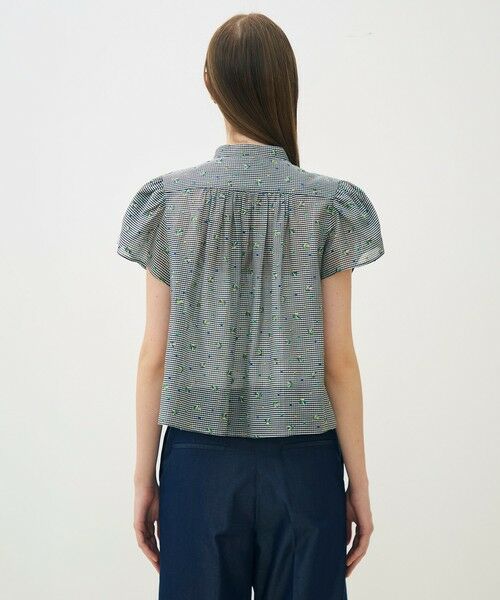 TOMORROWLAND / トゥモローランド シャツ・ブラウス | ギンガムエンブロイダリー ペタルスリーブブラウス | 詳細4