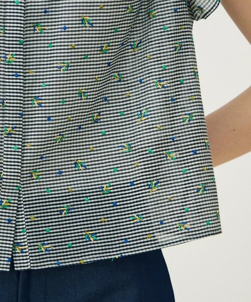 TOMORROWLAND / トゥモローランド シャツ・ブラウス | ギンガムエンブロイダリー ペタルスリーブブラウス | 詳細8