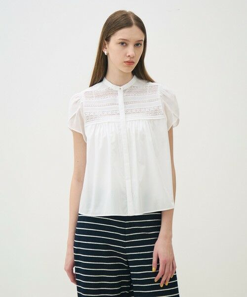 TOMORROWLAND / トゥモローランド シャツ・ブラウス | コットンコンビネーション ペタルスリーブブラウス | 詳細2