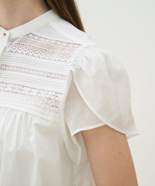 TOMORROWLAND / トゥモローランド シャツ・ブラウス | コットンコンビネーション ペタルスリーブブラウス | 詳細7