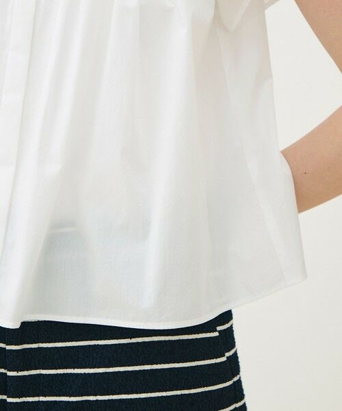 TOMORROWLAND / トゥモローランド シャツ・ブラウス | コットンコンビネーション ペタルスリーブブラウス | 詳細8