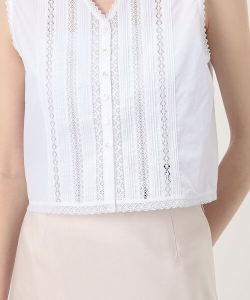 TOMORROWLAND / トゥモローランド シャツ・ブラウス | コットンコンビネーション ショートブラウス | 詳細8