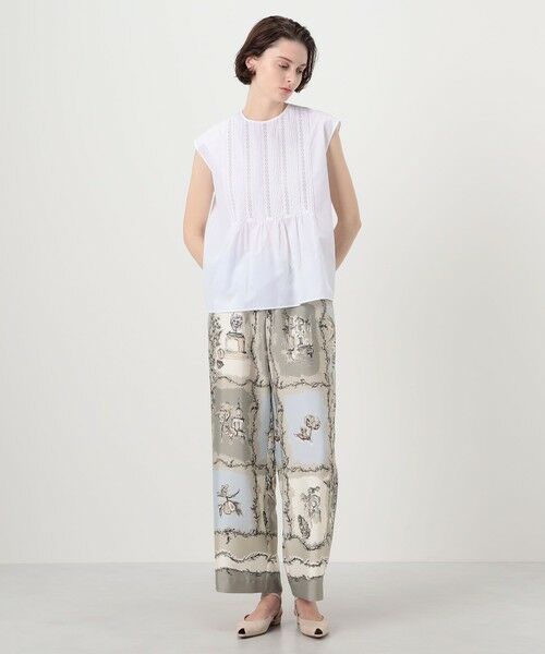 TOMORROWLAND / トゥモローランド シャツ・ブラウス | コットンコンビネーション ピンタックブラウス | 詳細1