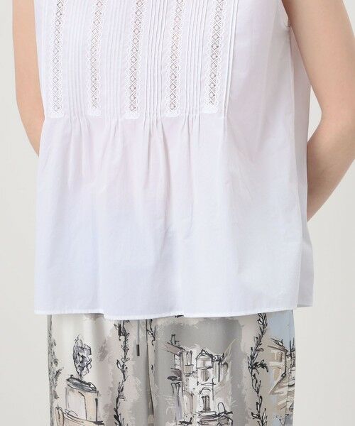 TOMORROWLAND / トゥモローランド シャツ・ブラウス | コットンコンビネーション ピンタックブラウス | 詳細8