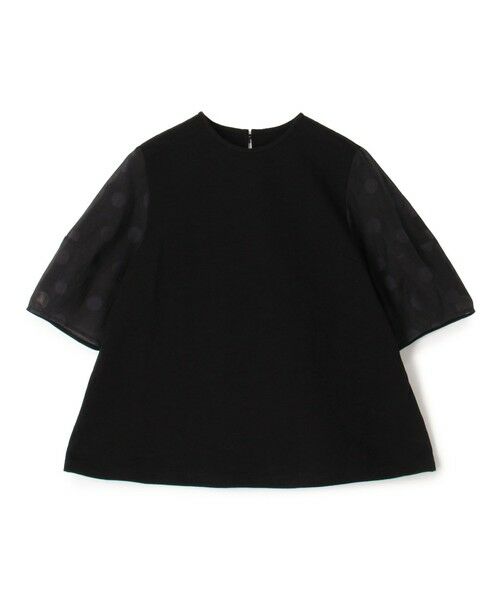 TOMORROWLAND / トゥモローランド その他トップス | スラブジャージー ドットパフスリーブプルオーバー（19 ブラック）