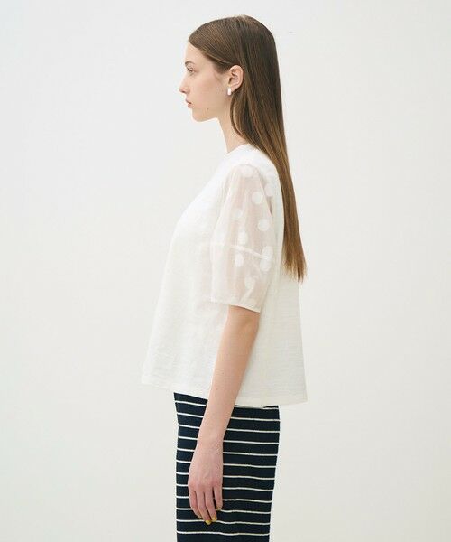 TOMORROWLAND / トゥモローランド その他トップス | スラブジャージー ドットパフスリーブプルオーバー | 詳細3