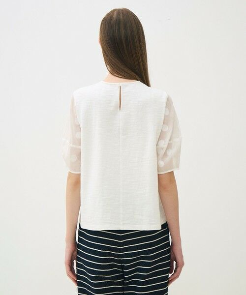 TOMORROWLAND / トゥモローランド その他トップス | スラブジャージー ドットパフスリーブプルオーバー | 詳細4