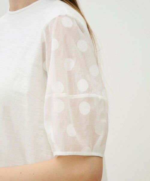 TOMORROWLAND / トゥモローランド その他トップス | スラブジャージー ドットパフスリーブプルオーバー | 詳細7