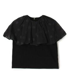 TOMORROWLAND / トゥモローランド その他トップス | スラブジャージー ドットケープカラープルオーバー