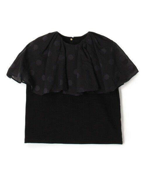 TOMORROWLAND / トゥモローランド その他トップス | スラブジャージー ドットケープカラープルオーバー（19 ブラック）