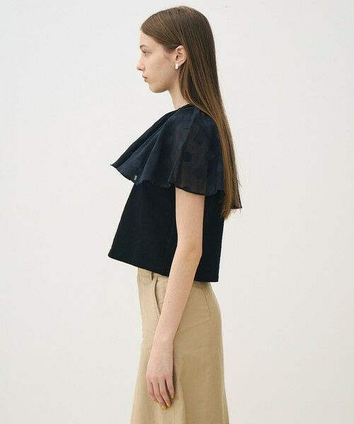 TOMORROWLAND / トゥモローランド その他トップス | スラブジャージー ドットケープカラープルオーバー | 詳細3