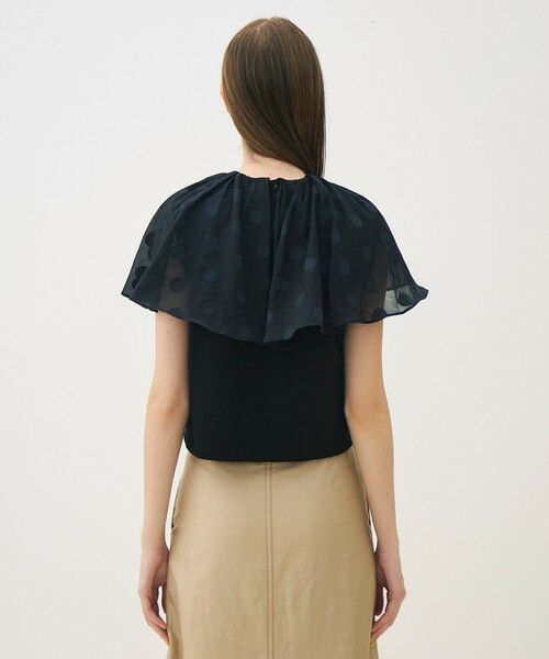 TOMORROWLAND / トゥモローランド その他トップス | スラブジャージー ドットケープカラープルオーバー | 詳細4