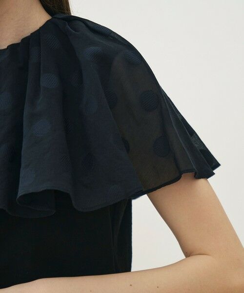 TOMORROWLAND / トゥモローランド その他トップス | スラブジャージー ドットケープカラープルオーバー | 詳細7