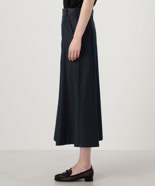 TOMORROWLAND / トゥモローランド デニムスカート | コットンシルクデニム トラペーズスカート | 詳細3