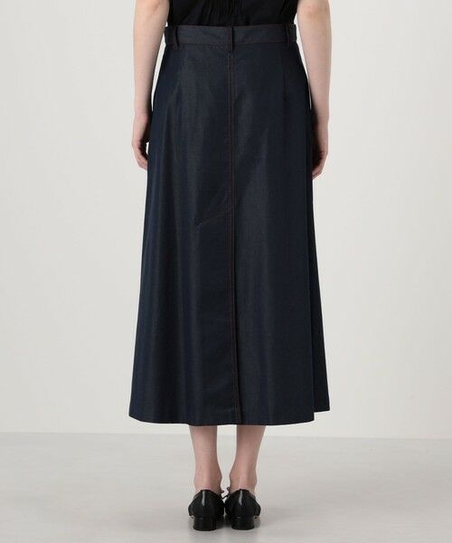 TOMORROWLAND / トゥモローランド デニムスカート | コットンシルクデニム トラペーズスカート | 詳細4