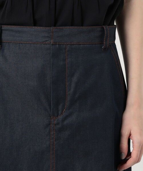 TOMORROWLAND / トゥモローランド デニムスカート | コットンシルクデニム トラペーズスカート | 詳細5