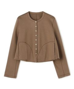 TOMORROWLAND / トゥモローランド カーディガン・ボレロ | コットンダンボール トラペーズカーディガン