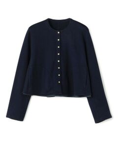 TOMORROWLAND / トゥモローランド カーディガン・ボレロ | コットンダンボール トラペーズカーディガン