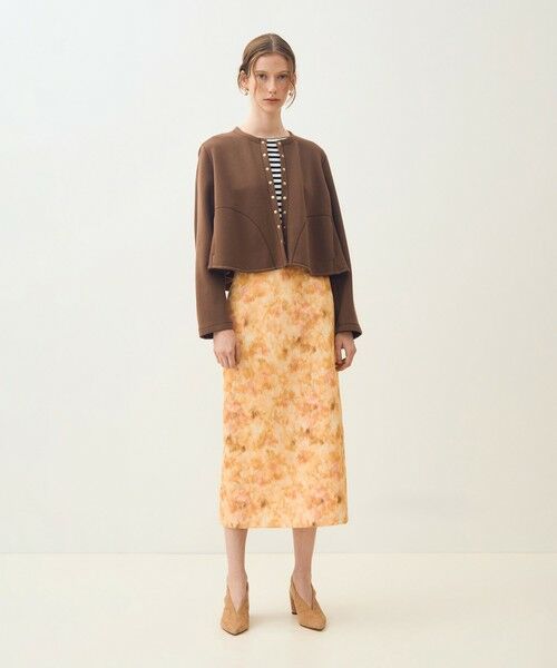 TOMORROWLAND / トゥモローランド カーディガン・ボレロ | コットンダンボール トラペーズカーディガン | 詳細1