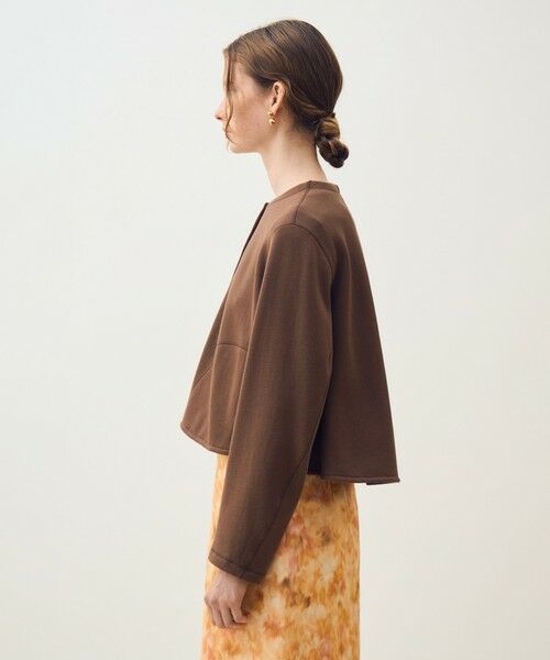 TOMORROWLAND / トゥモローランド カーディガン・ボレロ | コットンダンボール トラペーズカーディガン | 詳細3