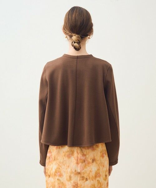 TOMORROWLAND / トゥモローランド カーディガン・ボレロ | コットンダンボール トラペーズカーディガン | 詳細4