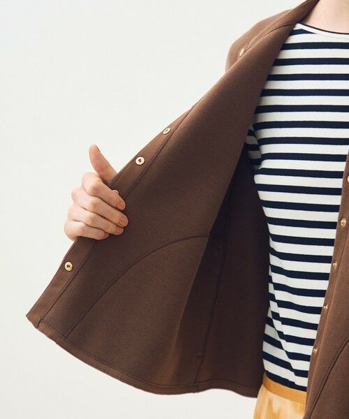 TOMORROWLAND / トゥモローランド カーディガン・ボレロ | コットンダンボール トラペーズカーディガン | 詳細5