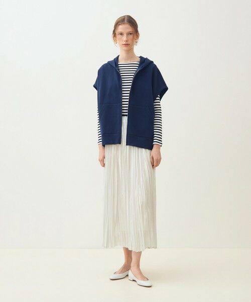 TOMORROWLAND / トゥモローランド ベスト | コットンダンボール フーデッドジレ | 詳細1