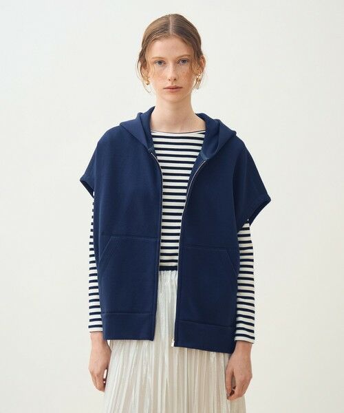 TOMORROWLAND / トゥモローランド ベスト | コットンダンボール フーデッドジレ | 詳細2