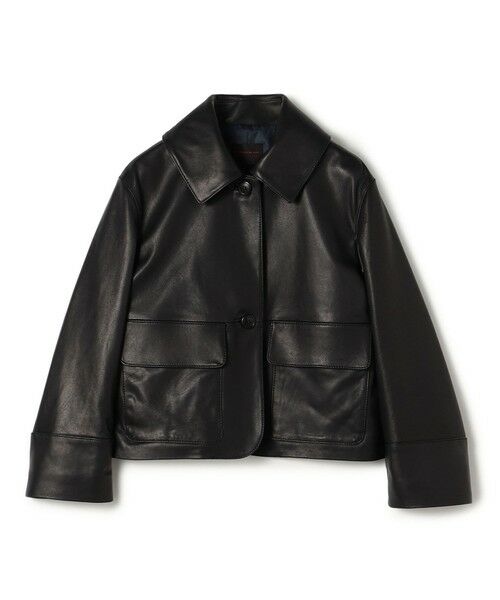 TOMORROWLAND / トゥモローランド レザーブルゾン・ジャケット | セミベジタブルレザー サックジャケット（19 ブラック）
