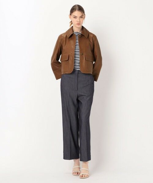 TOMORROWLAND / トゥモローランド レザーブルゾン・ジャケット | セミベジタブルレザー サックジャケット | 詳細1