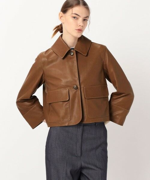 TOMORROWLAND / トゥモローランド レザーブルゾン・ジャケット | セミベジタブルレザー サックジャケット | 詳細2