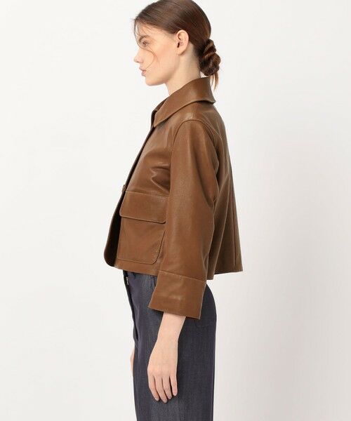 TOMORROWLAND / トゥモローランド レザーブルゾン・ジャケット | セミベジタブルレザー サックジャケット | 詳細3