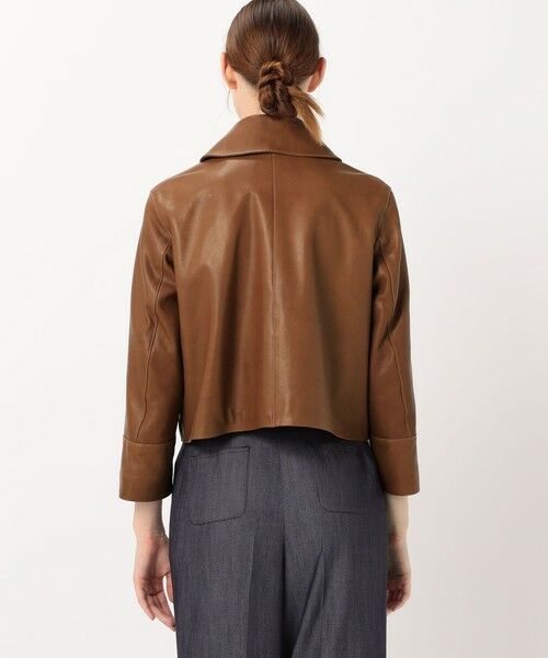 TOMORROWLAND / トゥモローランド レザーブルゾン・ジャケット | セミベジタブルレザー サックジャケット | 詳細4