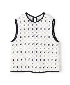 TOMORROWLAND / トゥモローランド その他トップス | ブロックトリコット フロンタブルトップス