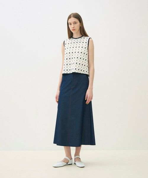 TOMORROWLAND / トゥモローランド その他トップス | ブロックトリコット フロンタブルトップス | 詳細1